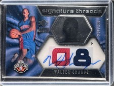 Sharpe, Walter - 2008-09 SP Rookie Threads - Swatch/Autograph - 242/599