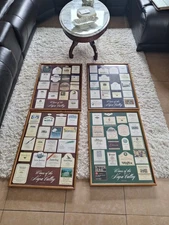 VINTAGE Wines of the Napa Valley Wine Label Series 1-4 Collector Framed Posters