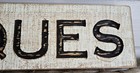 hard to find 26" x 5 1/4" carved wood ANTIQUES wall / shelf SIGN rustic — photo 9