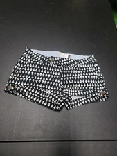 SO Womens Shorts Size 3 Black White Stretch P5