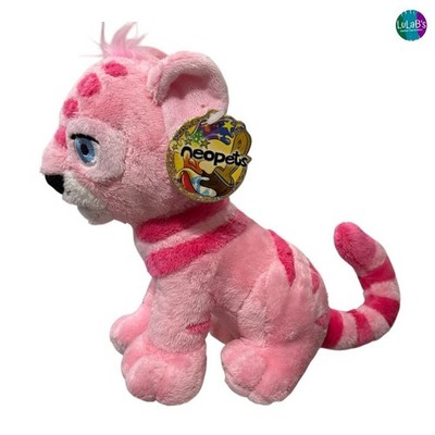 Neopets Pink Kougra Plush Tiger Limited Too 2006 7'' Snap Creative with Hang Tag