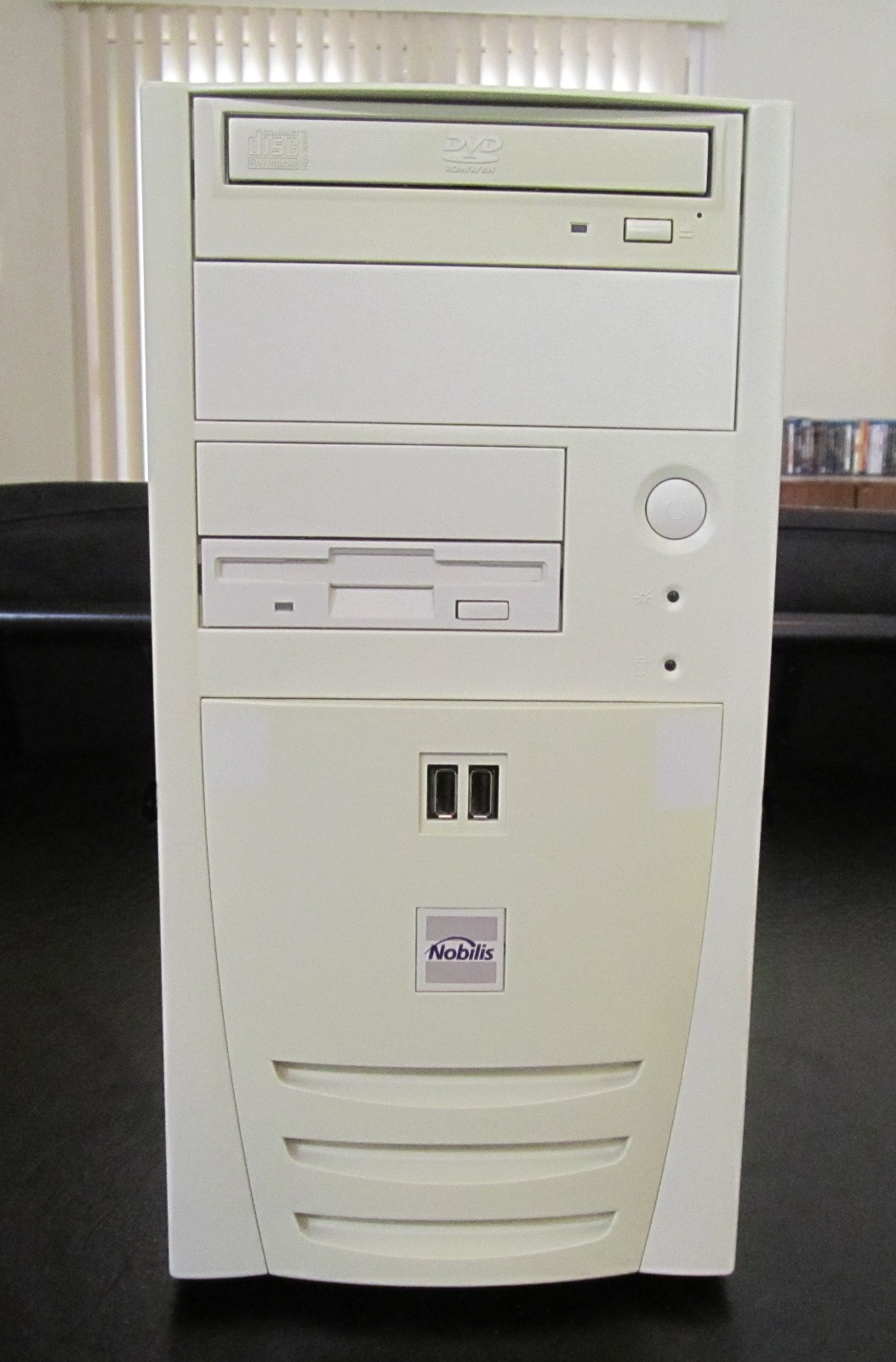 Custom Nobilis beige retro  MATX PC Case     + extras