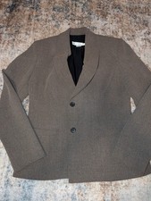 Garfield  Marks Blazer Womens 4 Brown Minimalist USA Made Career Jacket