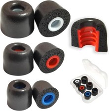 Memory Foam Earbuds Tips Replacement Fit 4.0mm-5.5mm Isolation Noise Replacement