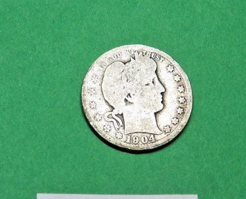 1904-P barber quarter