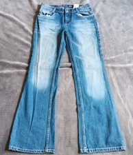 Cruel Girl Light Blue Fade Flare Jeans Girls 16S Denim Miss Pants Youth Kids