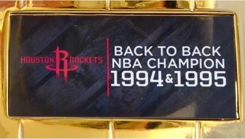 Hakeem Olajuwon Houston Rockets Autographed 12" Larry O'Brien Replica Trophy - Image 2 of 2