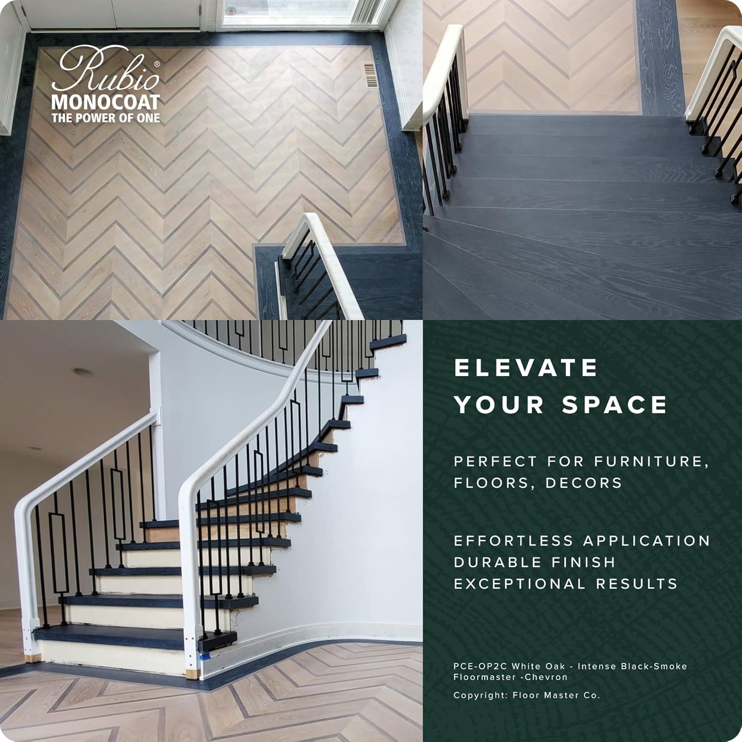 Rubio Monocoat Wood Oil Finish 175 Ft² - Pure | Oil plus 2C | Quick-Dry, Eco-Fri