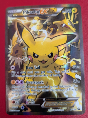 Pikachu EX XY124 Promo Holo Pokemon Card Near Mint Condition | eBay