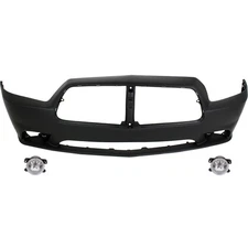 68092596AA, 5182026AA New Set of 3 Bumper Covers Fascias Front for Dodge Charger