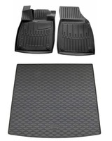 Gummi FußMatten Kofferraumwanne FüR Audi Q4 E-Tron Sportback Gummimatten Set