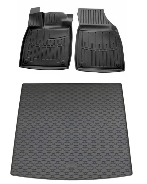 Gummi FußMatten Kofferraumwanne FüR Audi Q4 E-Tron Sportback Gummimatten Set-image