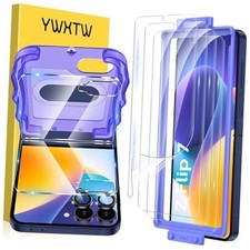 EZ Alignment for Samsung Galaxy Screen Protector, Strengthen Z Flip 7 Black