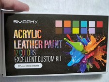 Acrylic Leather Paint 12 colors , Flexible Durable Shoe Paint for Customizing