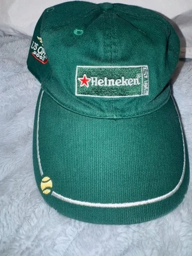 Vintage Corduroy 2003 US Open Heineken Tennis Hat - product listing photo