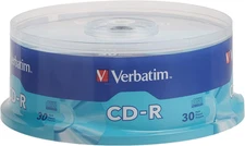 CD-R Blank Discs 700MB 80 Minutes 52X Recordable Disc for Data and Music- 30 Pac
