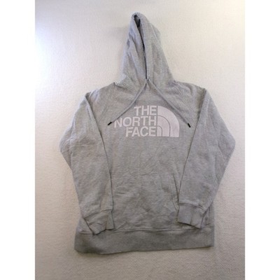 The North Face Hoodie Womens Medium Gray Half Dome Logo Pullover NF0A4M4M