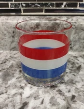 Georges Briard Red White And Blue Old Fashioned Glass