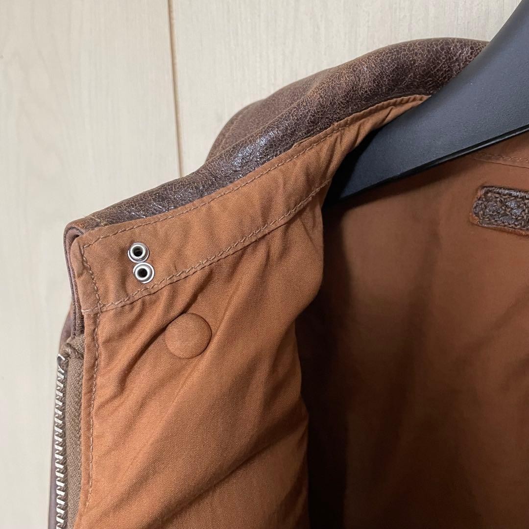 Buzz Rickson's A-2 Leather Flight Jacket L Brown - image 17