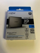 Crucial X9 Pro 1TB USB-A Portable External SSD (CT1000X9PROSSD9),NEW