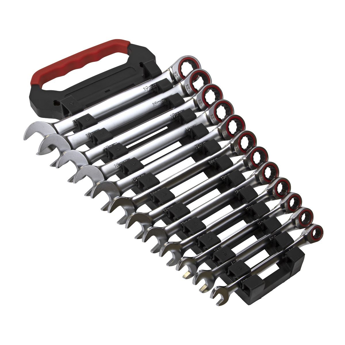 Ratchet Combination Spanner Set 12pc Metric Premier Platinum - Image 6