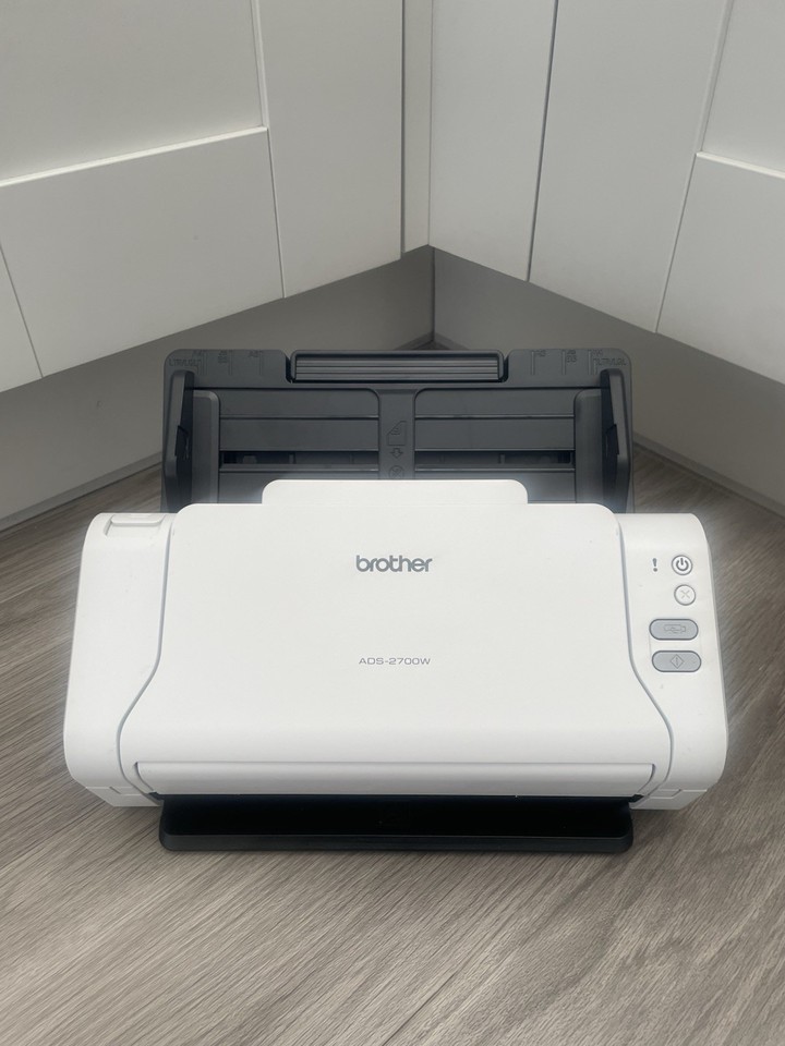 Brother ADS-2700W A4 USB / LAN / Wifi Document Scanner + both trays ...