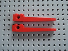 Lego 2 x Technic Gabel Fork Lift Gabelstapler 2823 rot