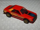 Vintage Hot Wheels Turbo Mustang w/Blue Tampo from Cobra Stunt Set ~ 1982