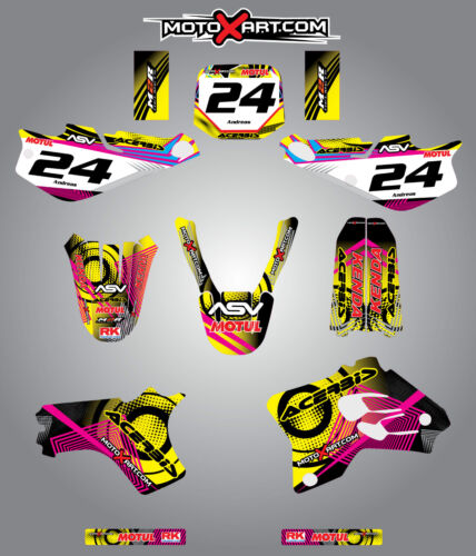 Full Custom Graphic Kit Yamaha YZ 80  - 1993 - 2001 stickers / decals NEON style - Picture 1 of 1