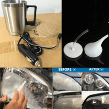Car Headlight Lens Restoration Kit Headlamp Repair Atomization Heating Cup 500ML