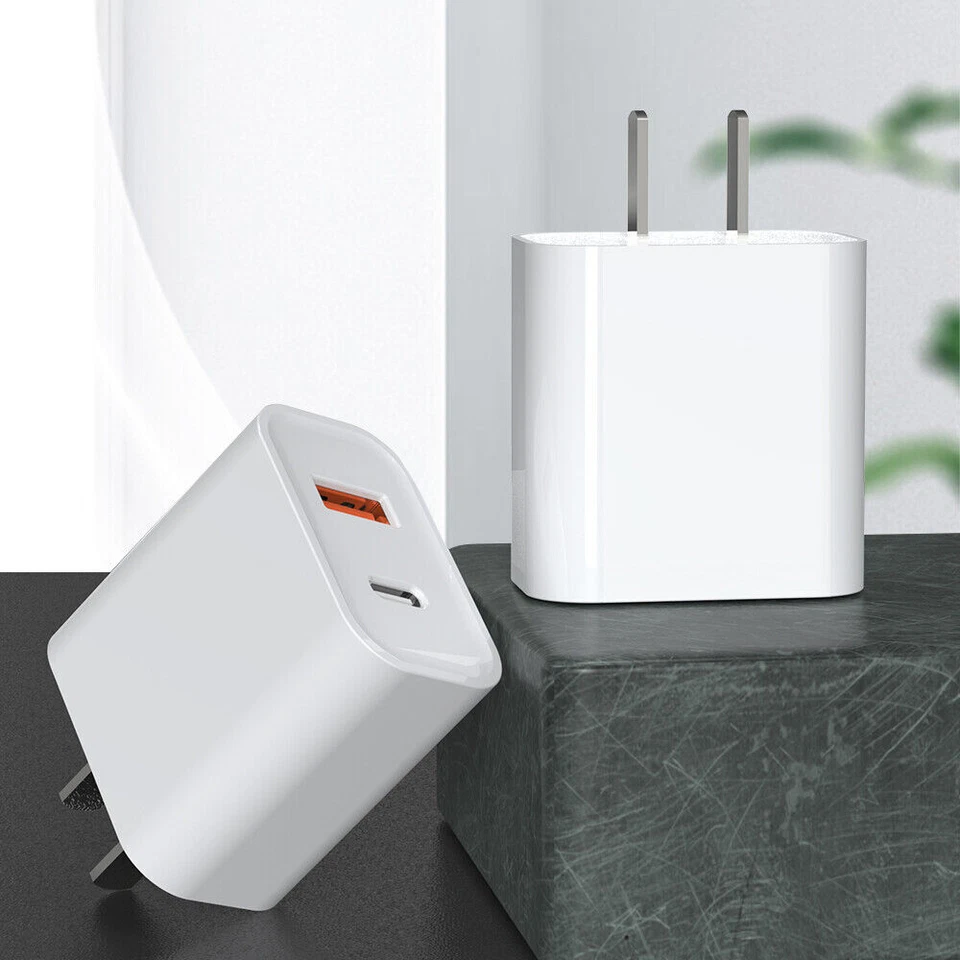 20W Fast Wall Charger USB Type-C PD Power Adapter Plug For iPhone 14/13 Pro Max - Image 2 of 4