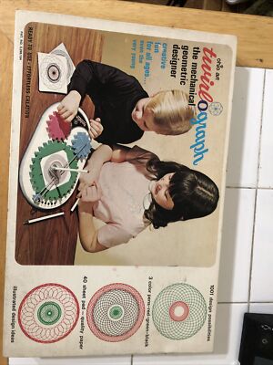 Vintage Twirlograph Twirl-O-Graph Geometric Designer all metal Ohio Art 