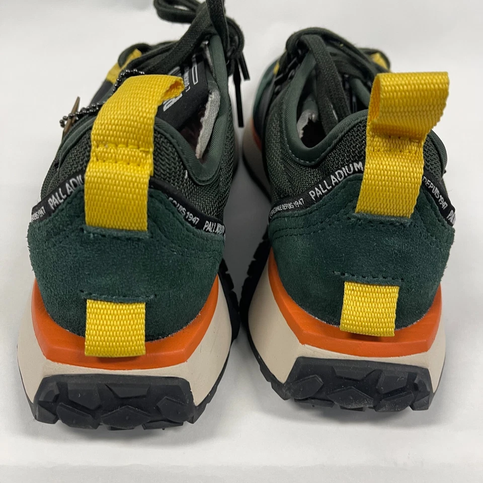 Zapatillas deportivas Palladium Troop Runner para mujer 7 negras verdes bajas Trail Urban Foto 4 de 4