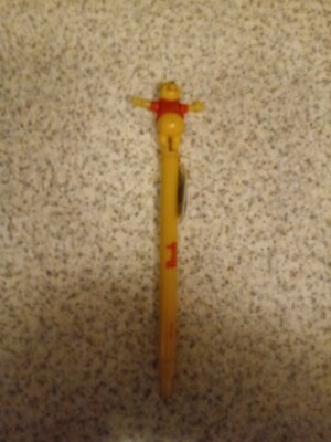 Vintage Disney Winnie Pooh Floppy Pen neu Etikett nie benutzt voll funktionsfähig