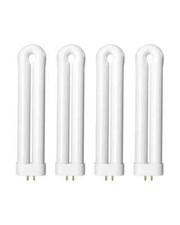 4-Pack Replacement Bulbs for 15W Bug Zapper,15W-BL U Shaped Twin Tube with 4-Pin