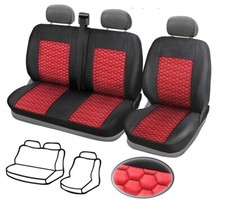 1+2 Sitzbezüge aus Öko-Leder für Peugeot Boxer Citroen Jumper 2006-2019 Neu Top