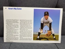 1979 Bowmar Reading Kit #4 Cesar's Big Game Cesar Gutierrez 7 hits in one game