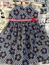 Vtg Gymboree 2004 Candy Apple dress hair ladybug barrettes set lot HTF bundle 8