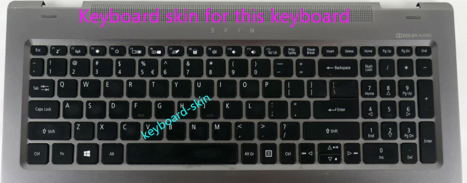 Keyboard Protector Skin Cover for Acer Nitro 5 spin NP515-51,Spin 5 15" SP515-51 - Image 4 of 4