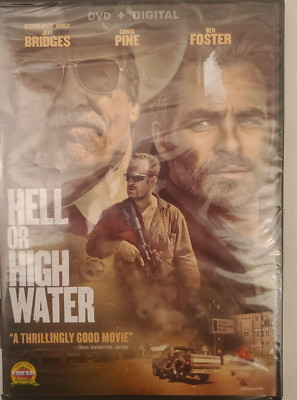 HELL OR HIGH WATER, JEFF BRIDGES (DVD]-NEW SEALED