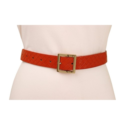Faux Gold Lame’ 23” Braided Woven Wire Adjustable Belt Vintage Fashion Skinny Faux Gold Lame main image 3