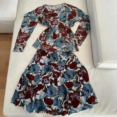 Dries Van Noten - Zweiteiler - Shirt + Rock, floral - Gr. Medium/42 - NP  890