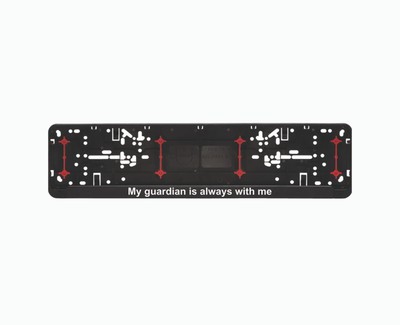 2x Europe License Number Plate Frame Holder Wurth My guardian is always with me