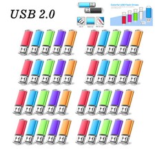 2GB USB 2.0 Flash Drives Enough Storage Thumb Pen Drive Memory Sticks LOT