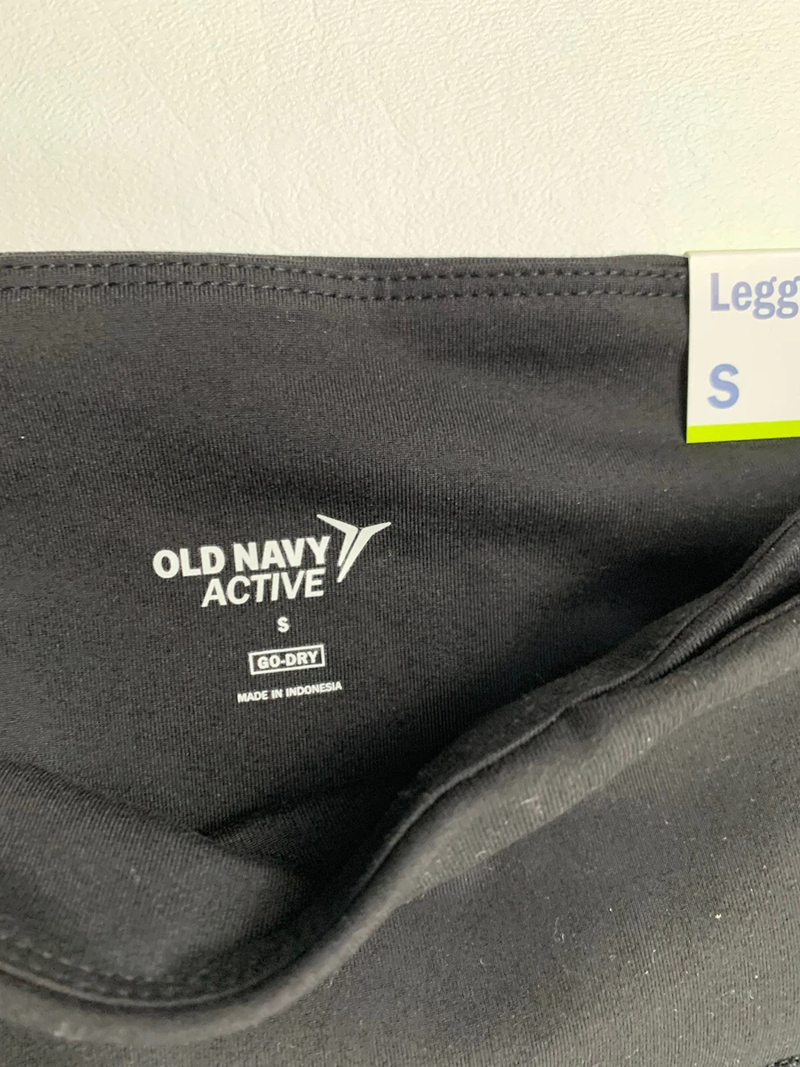 Old Navy Active Go Dry Boy's Athletic Workout Black Regular Leggings L  (10/12)