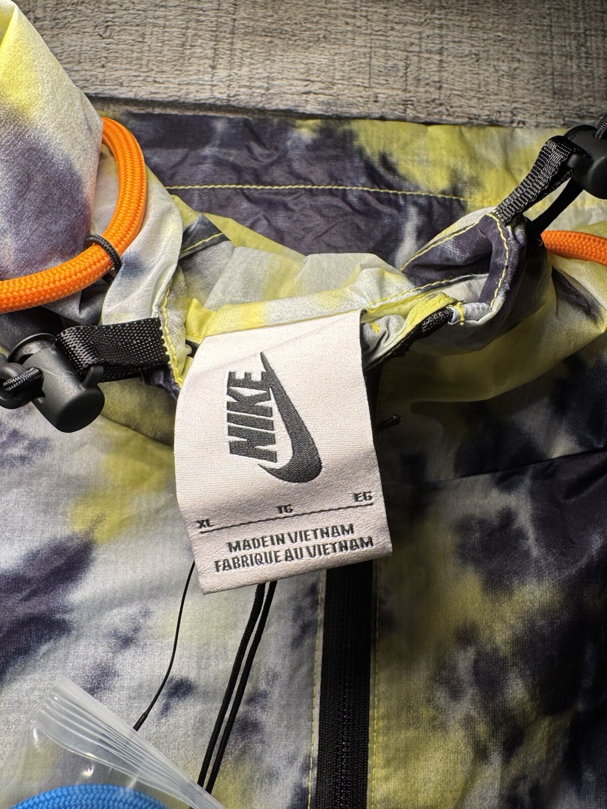 OFF WHITE X NIKE Nike Lab x Off White Giacca Donna Tie Dye CK4805 702 Taglia XL Volt Arancione