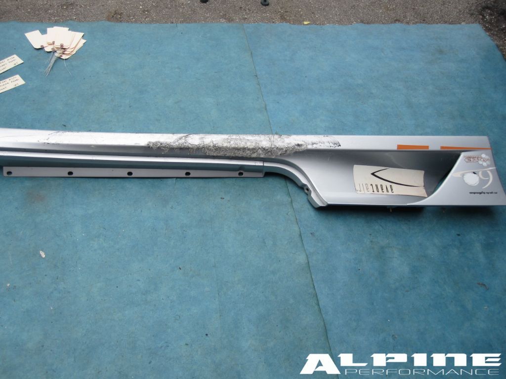 Ferrari F430 right rh rocker panel side skirt damaged