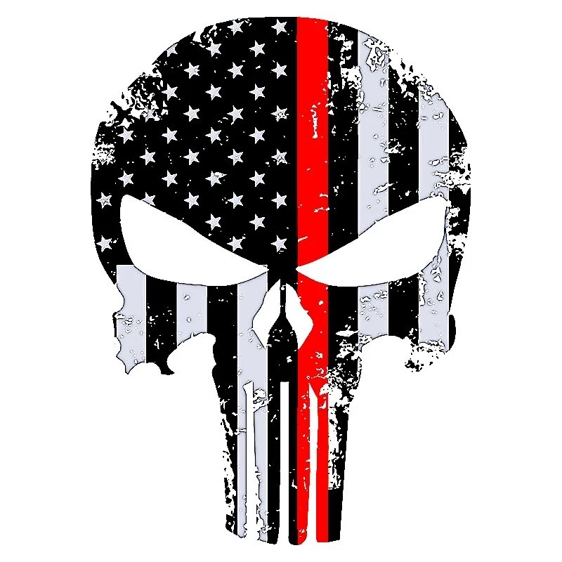 Skull Aufkleber USA Sticker Punisher Amerika Schädel Totenkopf Punk Stars Stripe - Bild 1 von 1