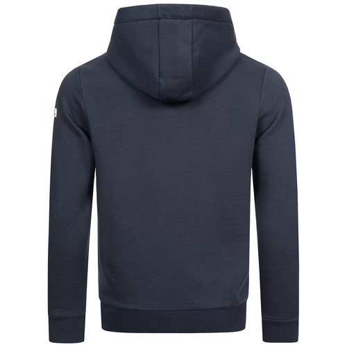 Lonsdale Blue Hoodie Classic Flock Print Hooded Sweatshirt Slim Fit Hooded Blue - Picture 4 of 7