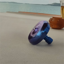 New Titanium Spinning Top Desktop Fidget Toy Stress Relief Toy Metal Top Spinner